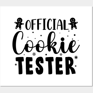 Official Cookie Tester Christmas Baking Team Gift Posters and Art